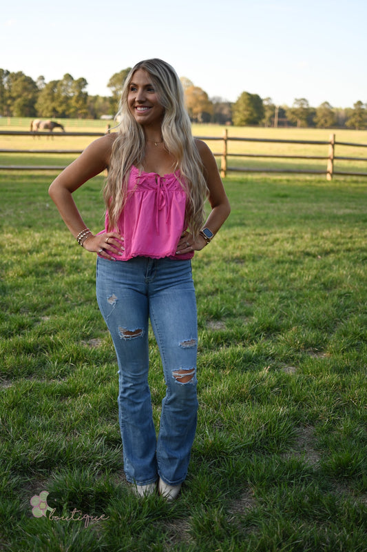 Britney Hot Pink Tank - She Chester