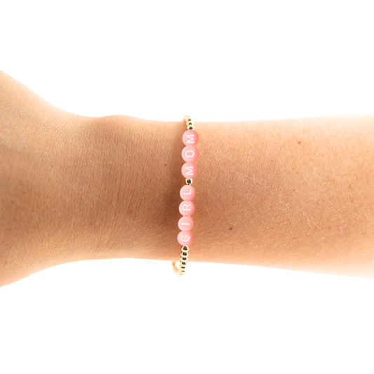Girl Mom Charm Bracelet: Standard 6.75 Inch