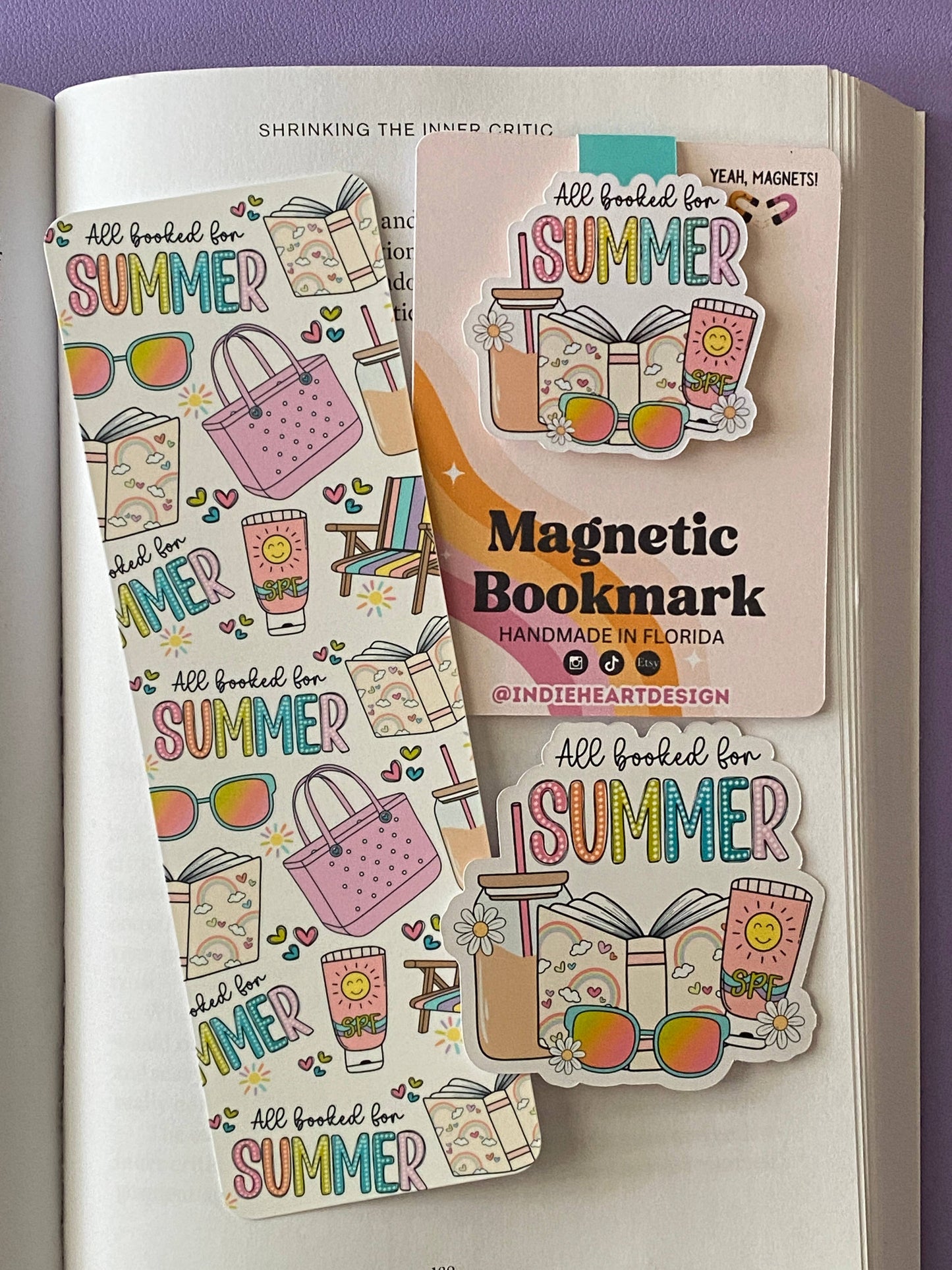 All Booked For Summer Sticker: 2.5"