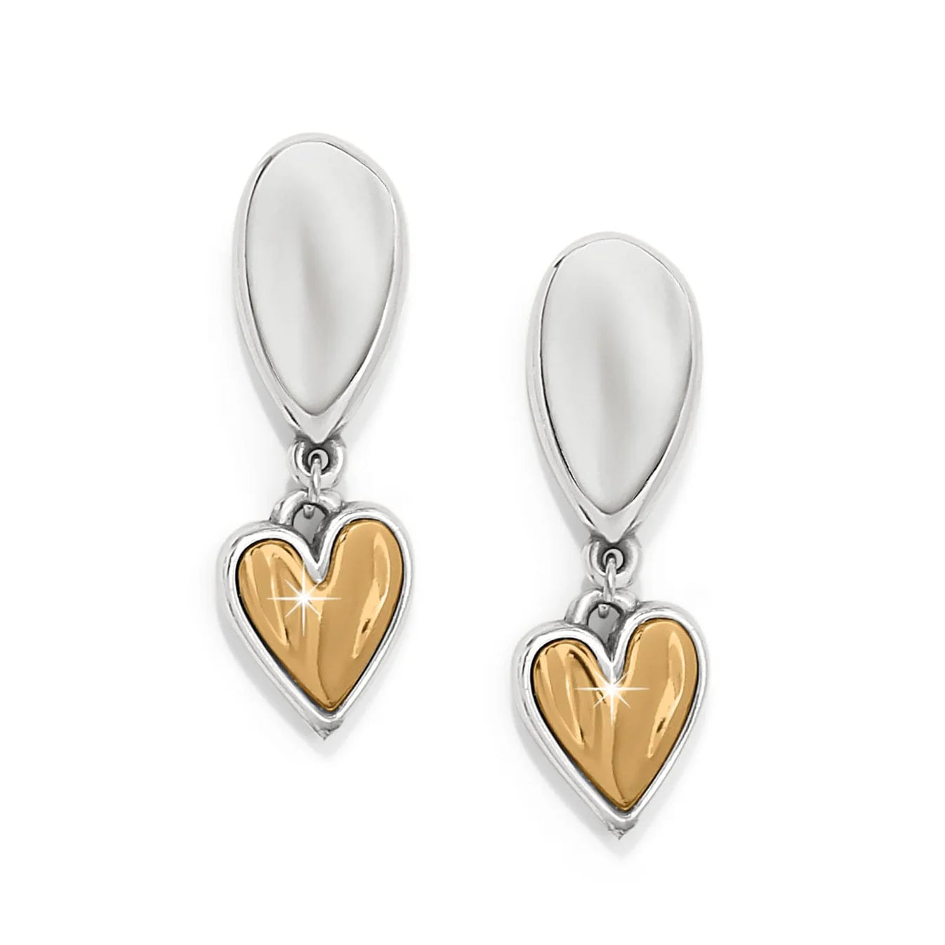 Cascade Heart Unity Post Drop Earrings JA0150