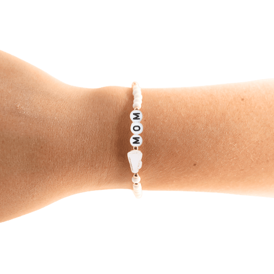 Cheer Mom Bracelet: Standard 6.75 / Gold - She Chester