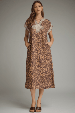 Claire Cheetah Maxi Dress - She Chester
