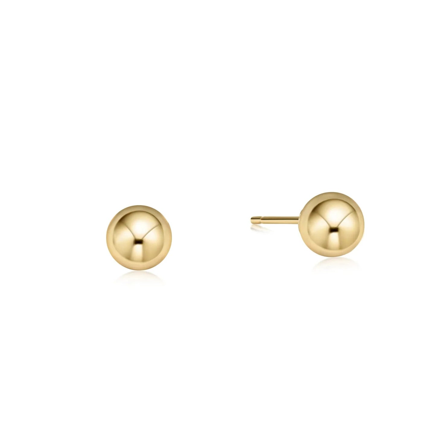 Classic 6mm Ball Stud - Gold - She Chester