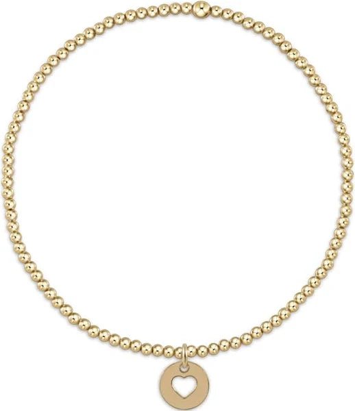 Classic Gold 2mm Small Heart Disc - She Chester