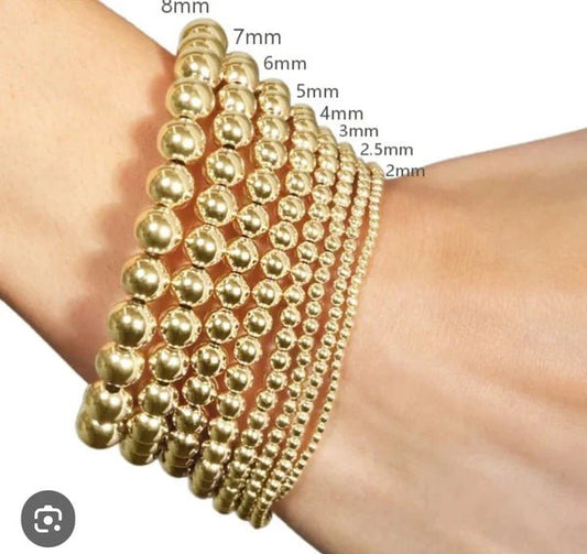 Classic Gold 4mm Gold Bracelet - She Chester