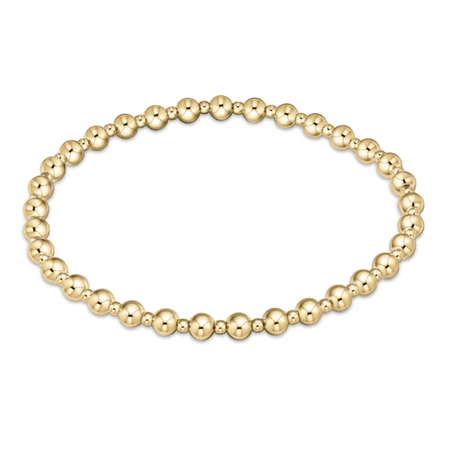 Classic Grateful 4mm Gold Bead Bracelet - She Chester