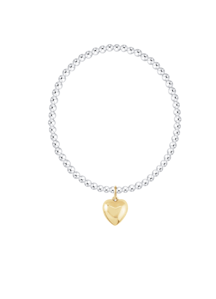 Classic Mixed Metal 3mm Bracelet - Love Plush Gold - She Chester