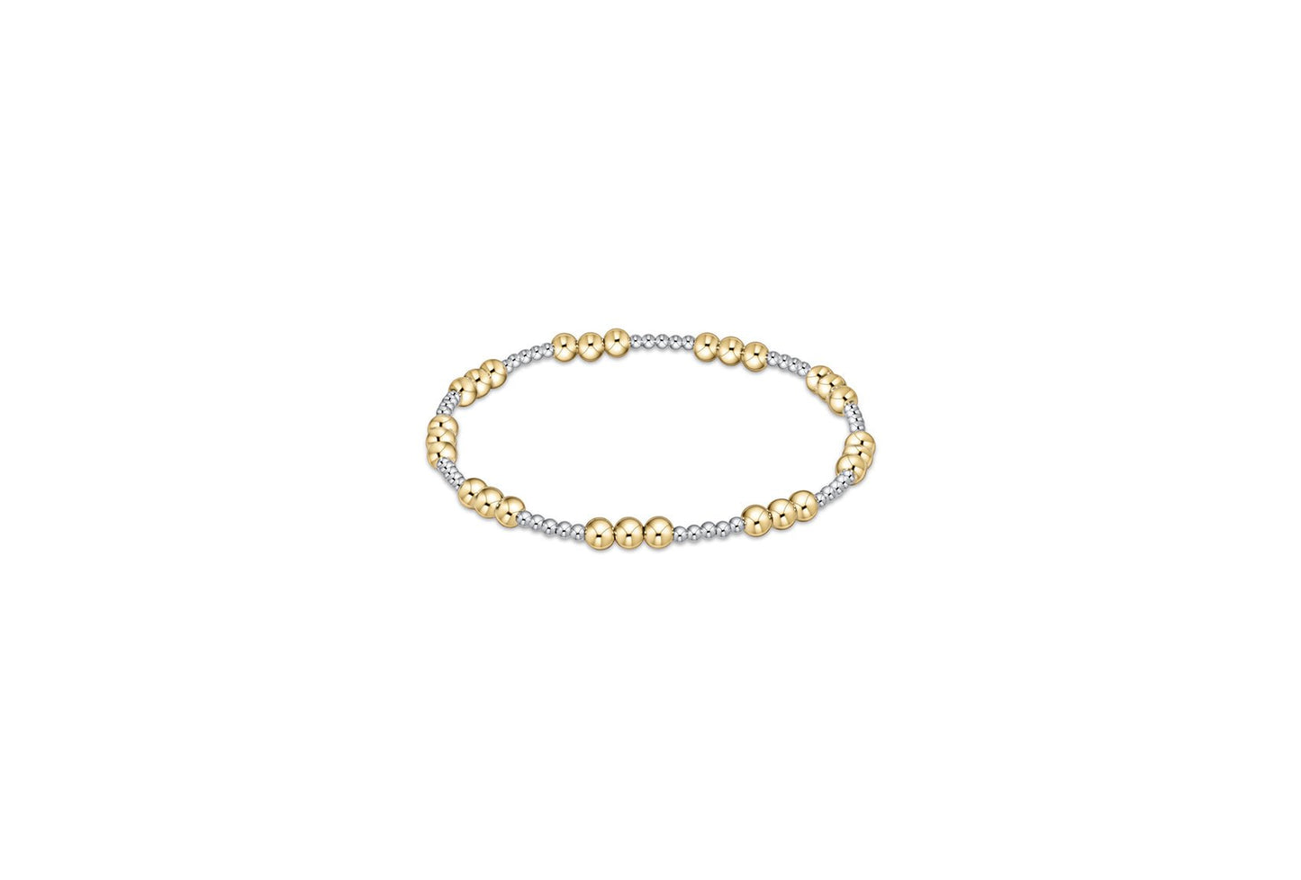 Classic Mixed Metal Joy 4mm Bead Bracelet - She Chester