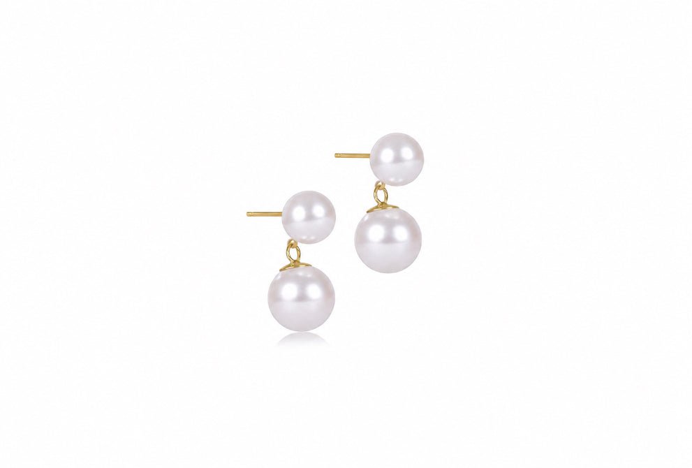Classic Pearl 10mm Ball Drop Stud - She Chester