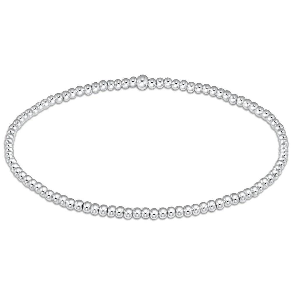 Classic Sterling 2mm Bead Bangle - She Chester
