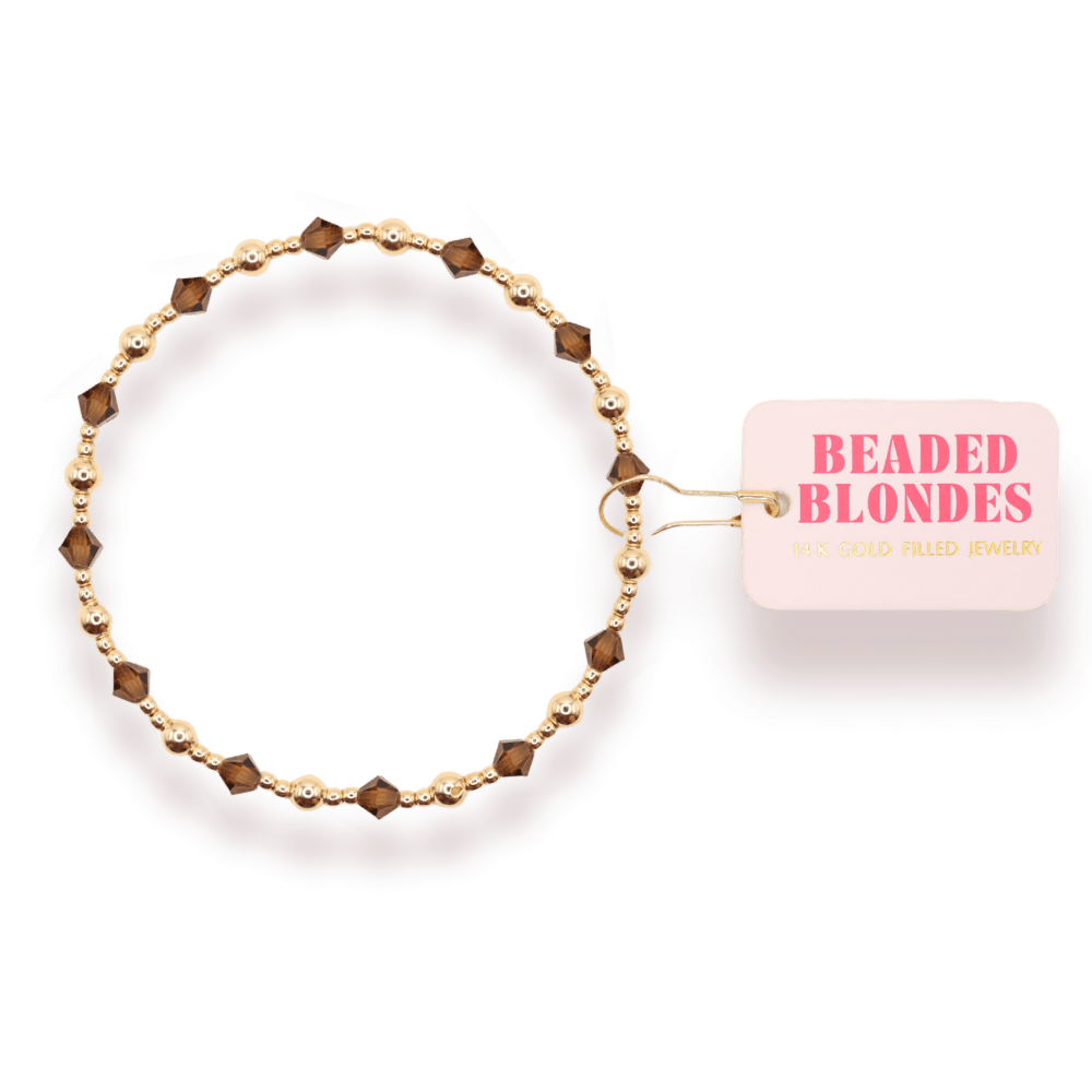 Cocoa Brown June Bracelet: Standard 6.75 inch - She Chester