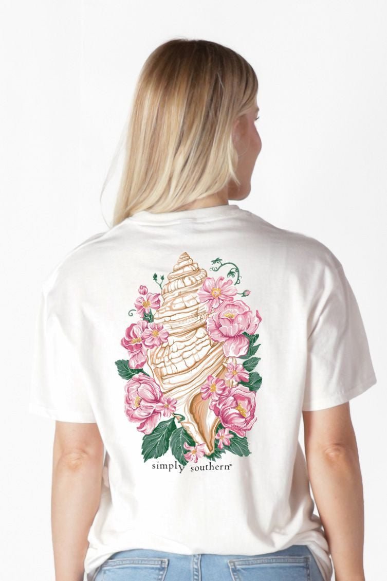 Conch Shell White Tee - She Chester