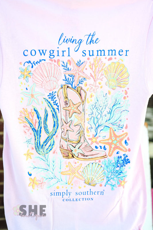 Cowgirl Summer Mineral Wash Tee - She Chester