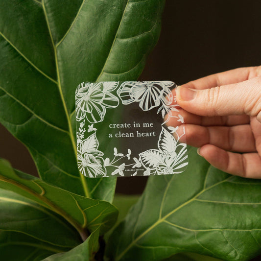 Create in Me a Clean Heart Sticker - She Chester