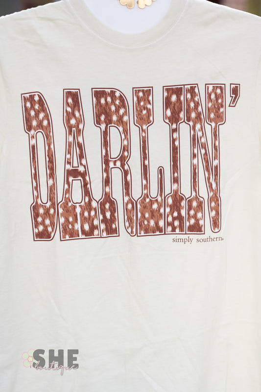 Darlin Cow Front Tee - She Chester