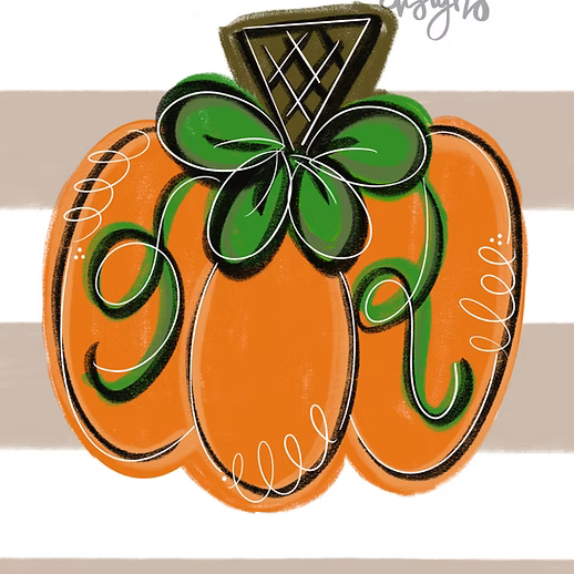 Pumpkin Garden Glam Flag