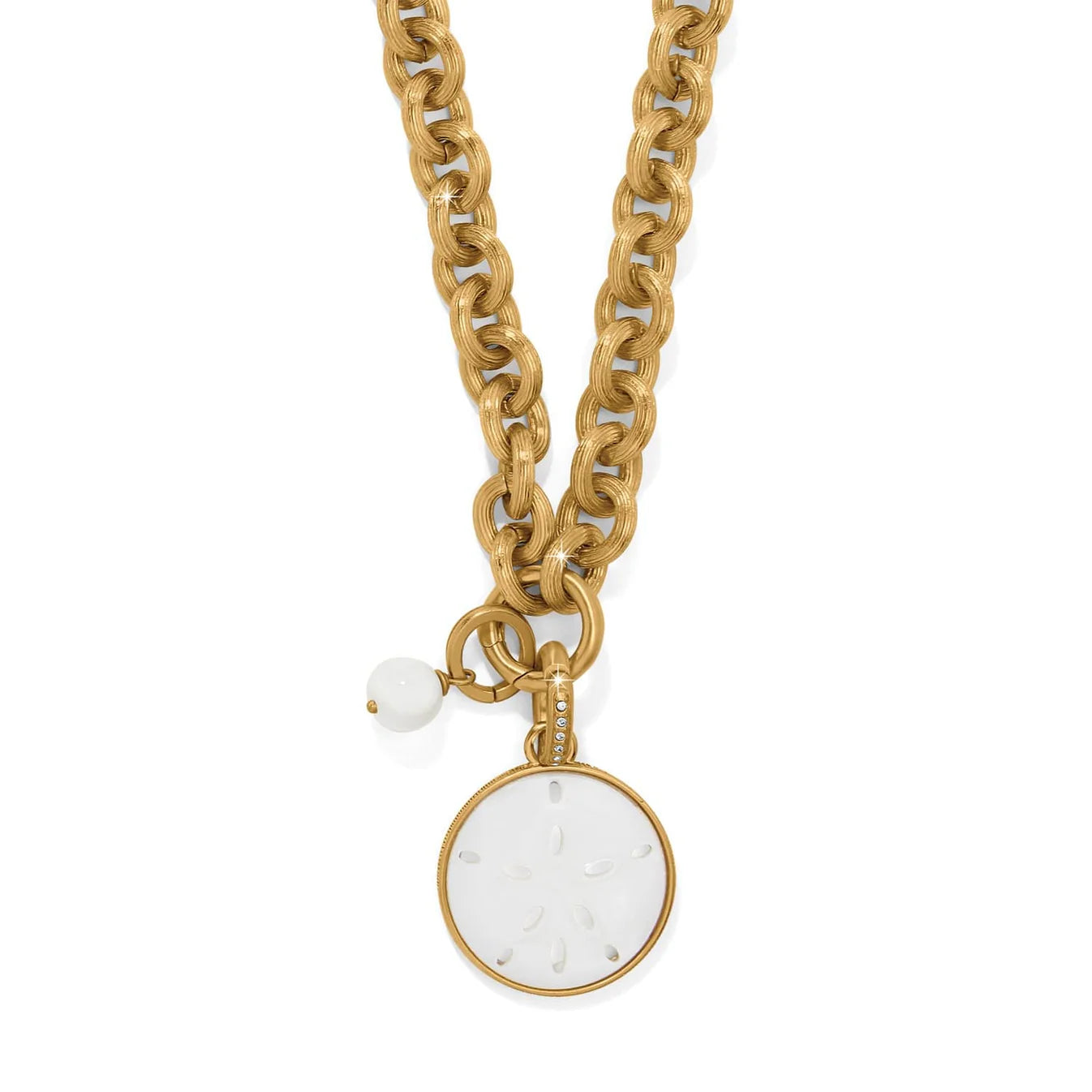 Del Mar Gold Sand Dollar Necklace JM0006