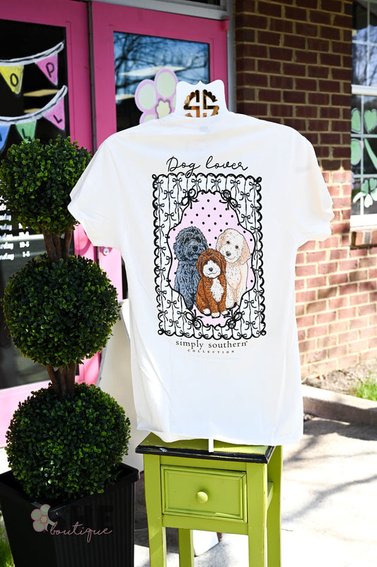 Dog Lover Bow Tee - She Chester