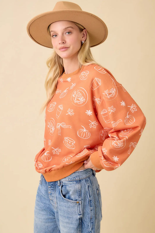 Fall Things Orange Crewneck