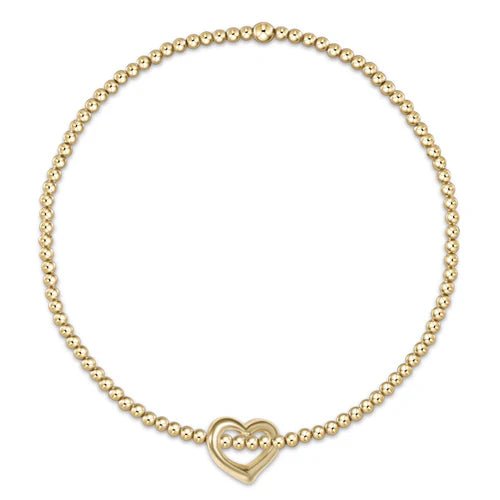 egirl Classic Gold 2mm Bead Bracelet - Love Small (KIDS) - She Chester