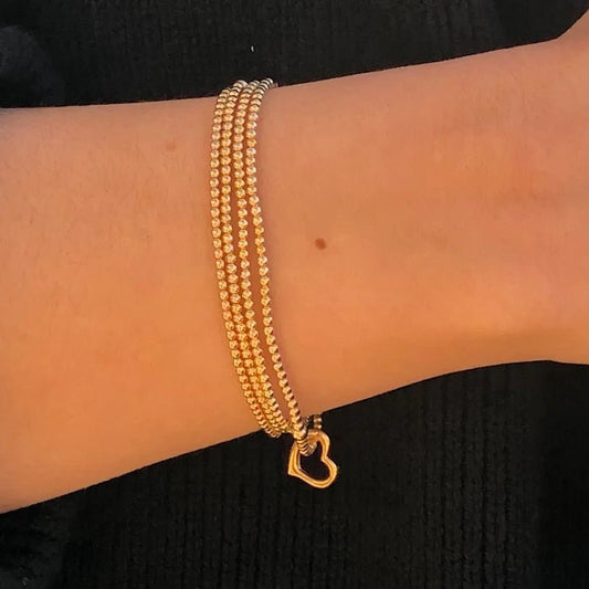 EGIRL Classic Gold 2mm Love Small Charm (KIDS) - She Chester