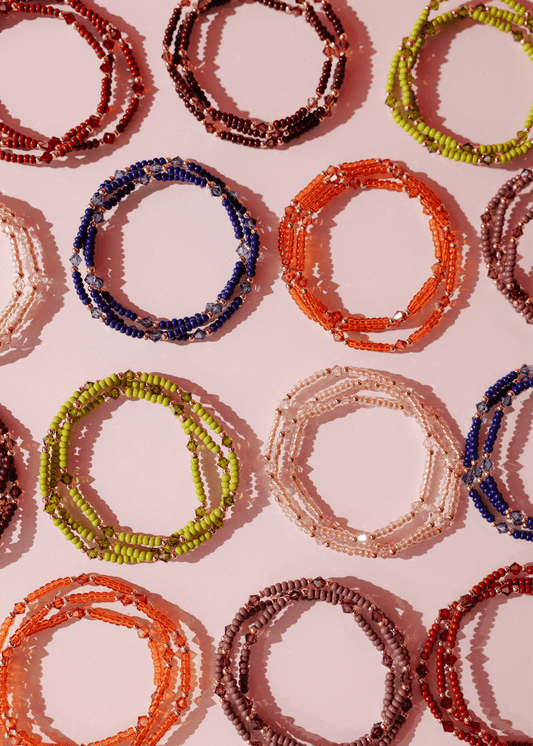 Eleanor Bracelet in Denim: Standard 6.75 inch - She Chester