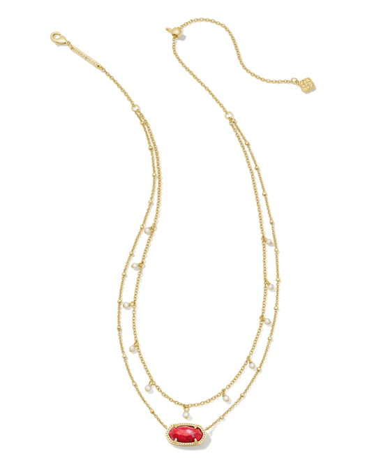 Elisa Pearl Gold Bronze Red Fuchsia - She Chester