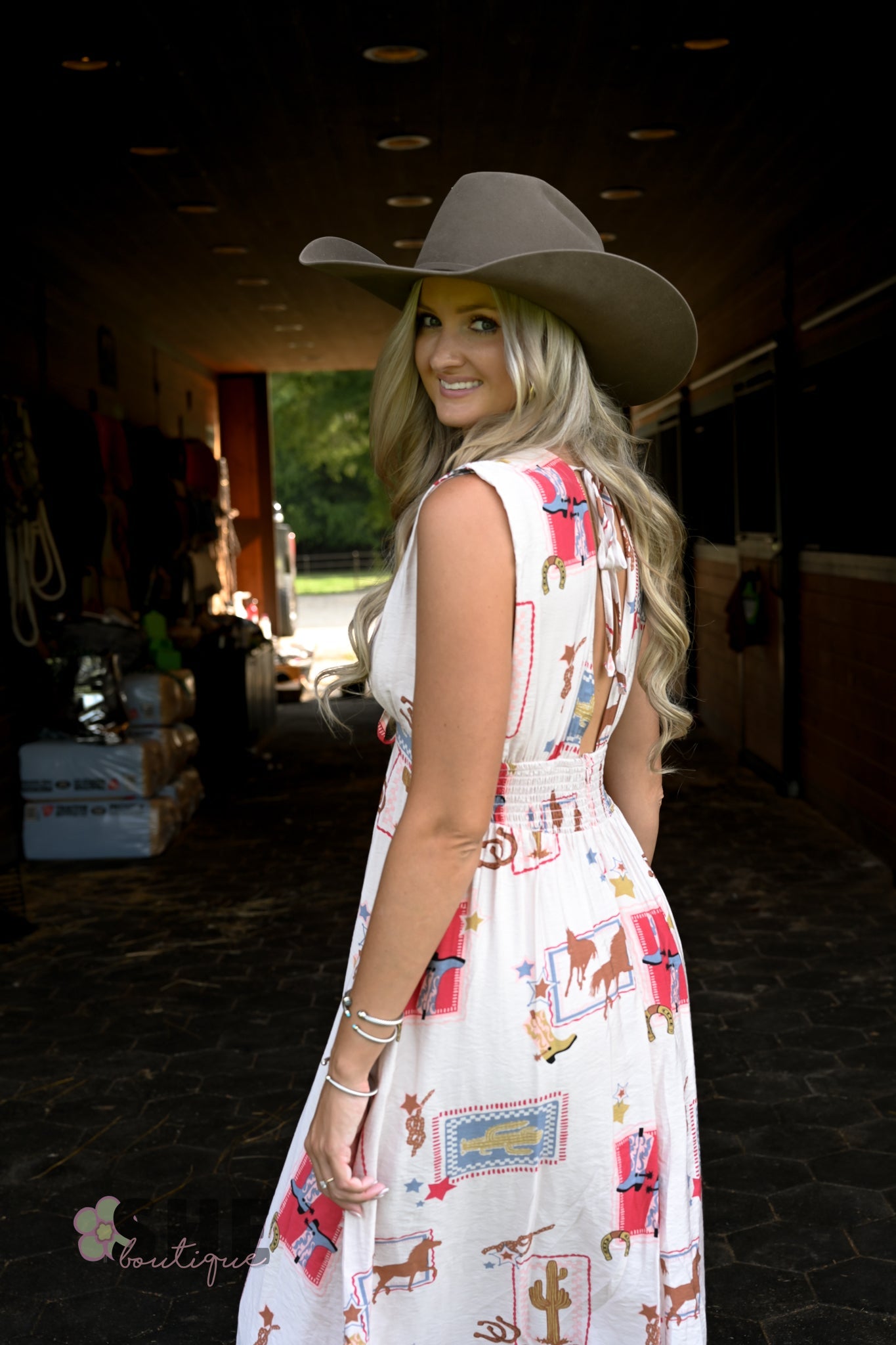 Ella Western Maxi Dress - She Chester