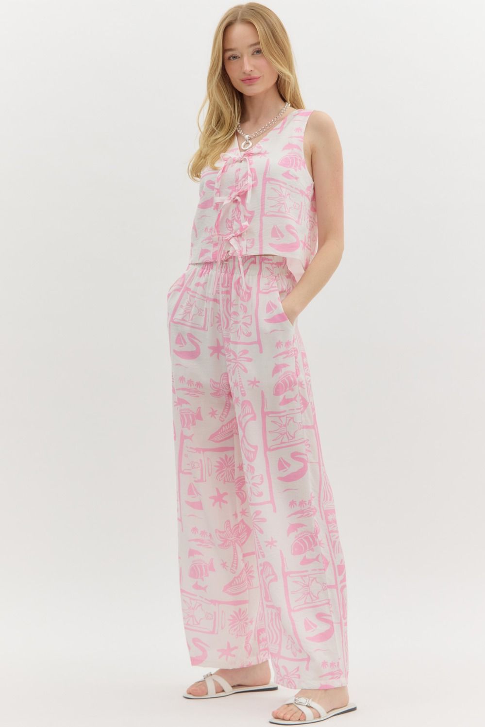 Pink Summer Mirage Top