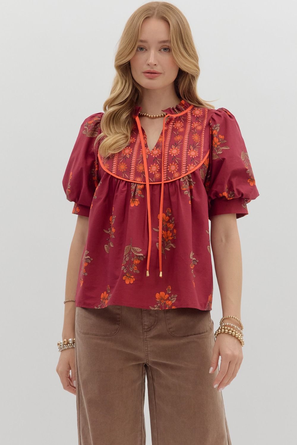 June Floral Blouse
