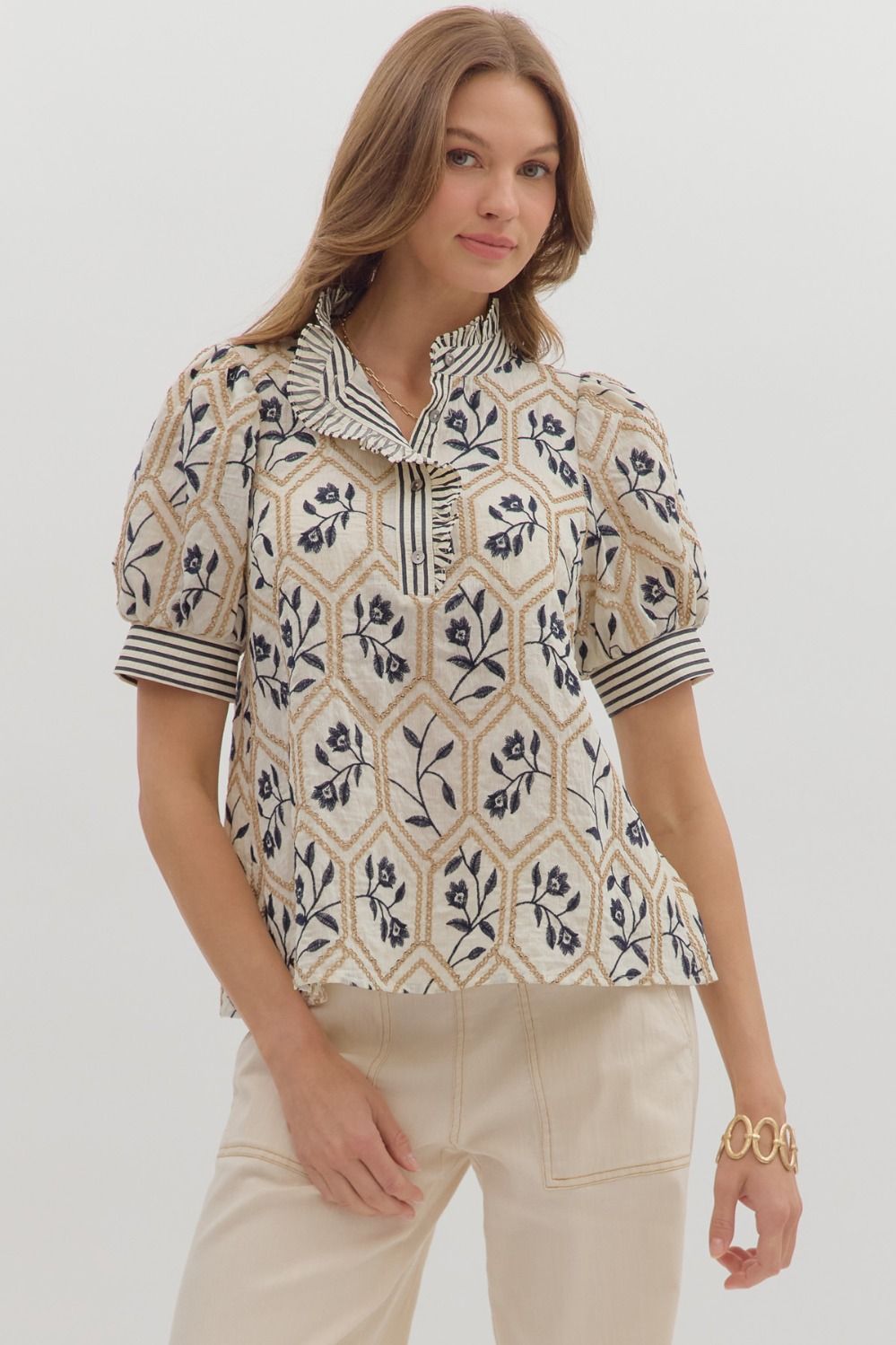 Betsey Embroidered Blouse