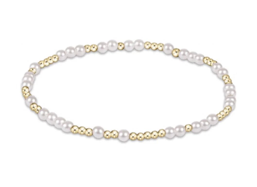 Extends Hope Unwritten 3mm Pearl Bead Bracelet - She Chester