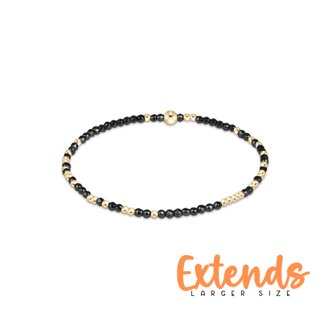 Extends Hope Unwritten Faceted Hematite 2mm Bracelet - She Chester