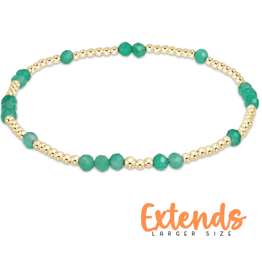 EXTENDS Hope Unwritten Gemstone Green Onyx Bracelet - She Chester