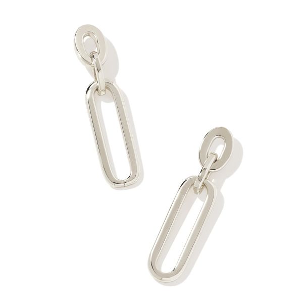 Heather Linear Earrings Rhodium