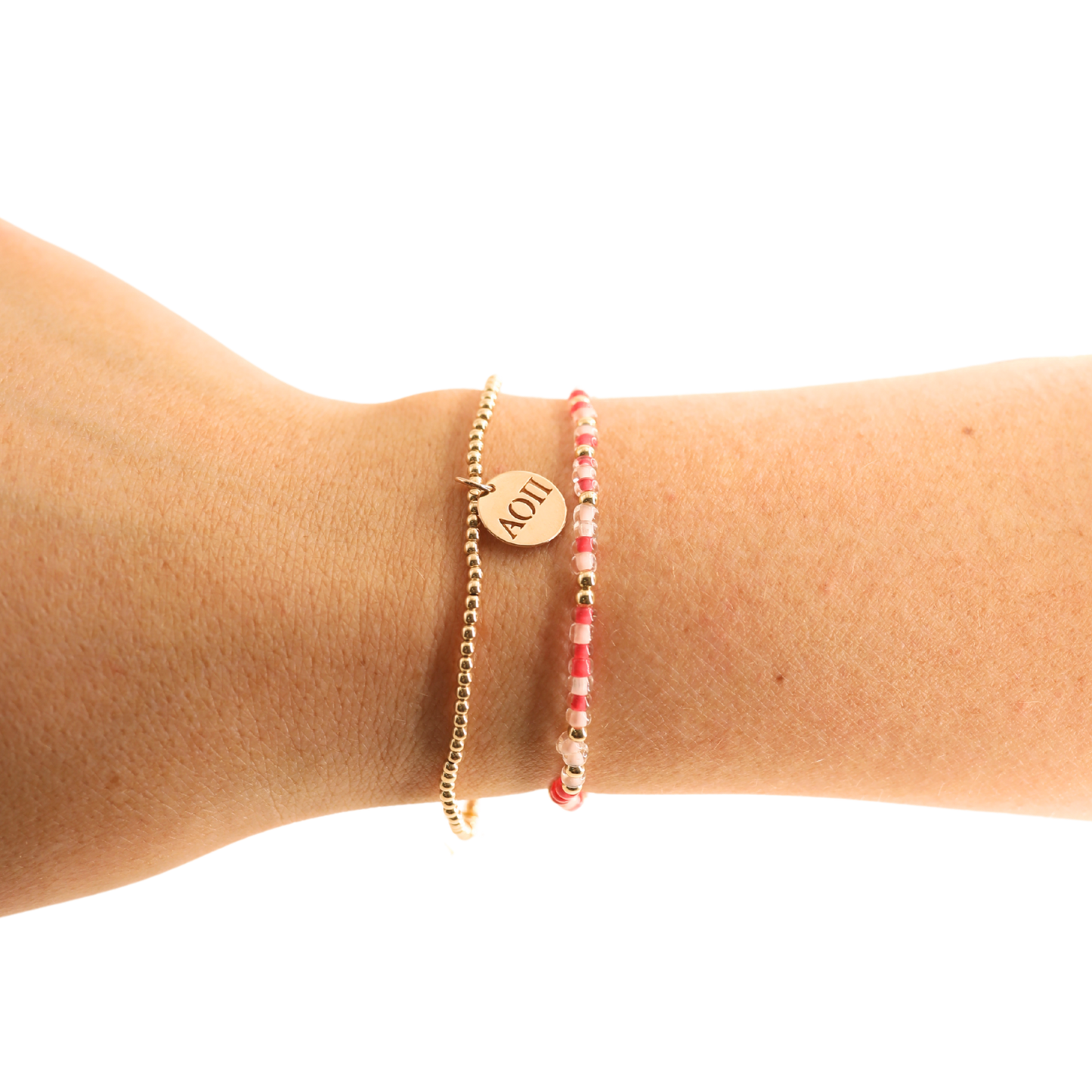 Alpha Omicron Pi Sprinkle Bracelet: Standard 6.75 inch