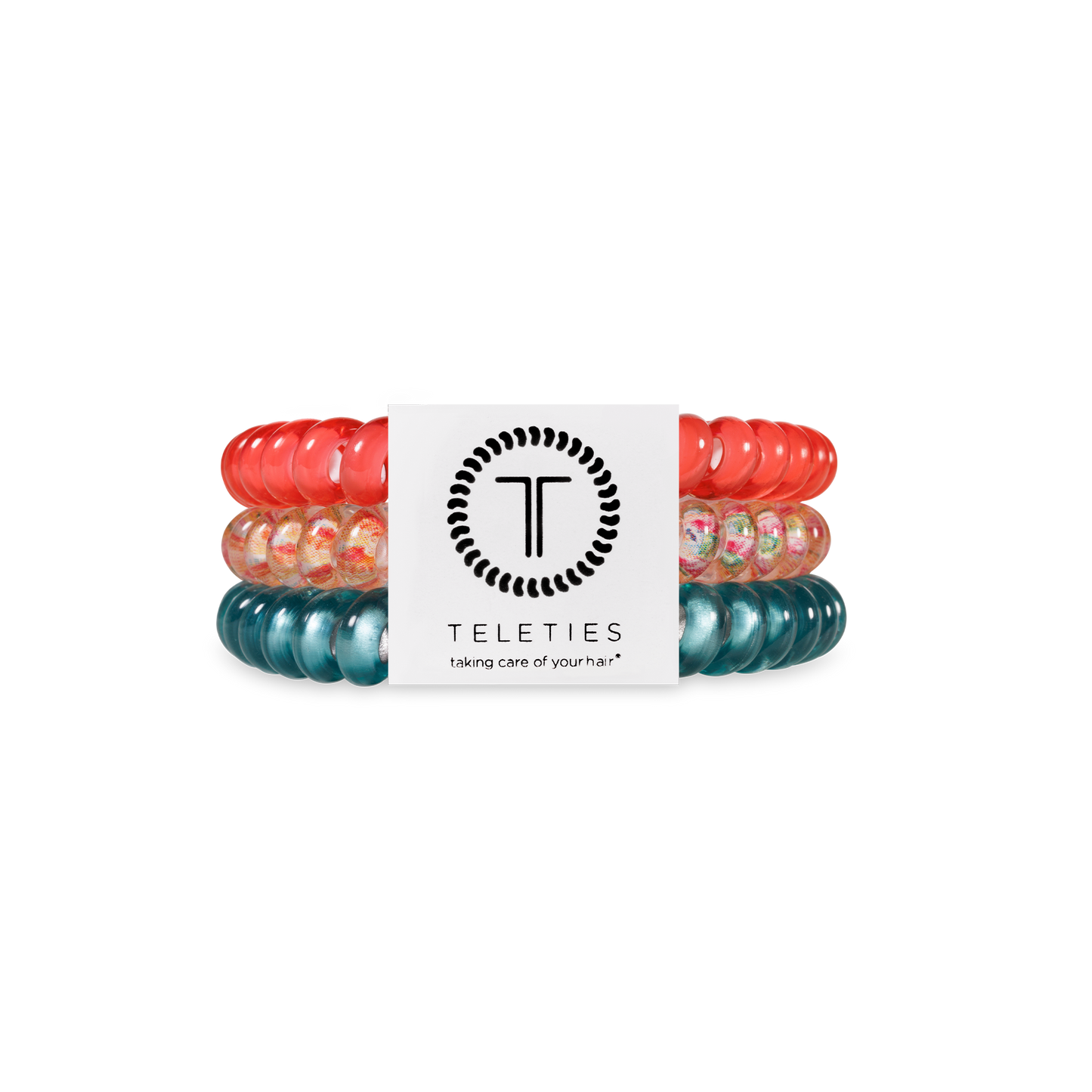 Spiral Hair Coils | Small | Coral Craze Hair Ties