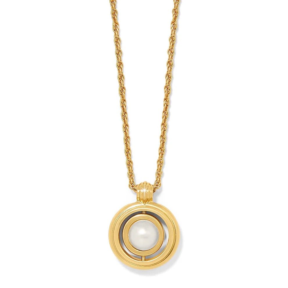 Ferrara Classic Pearl Reversible Gold Necklace JM7700 - She Chester