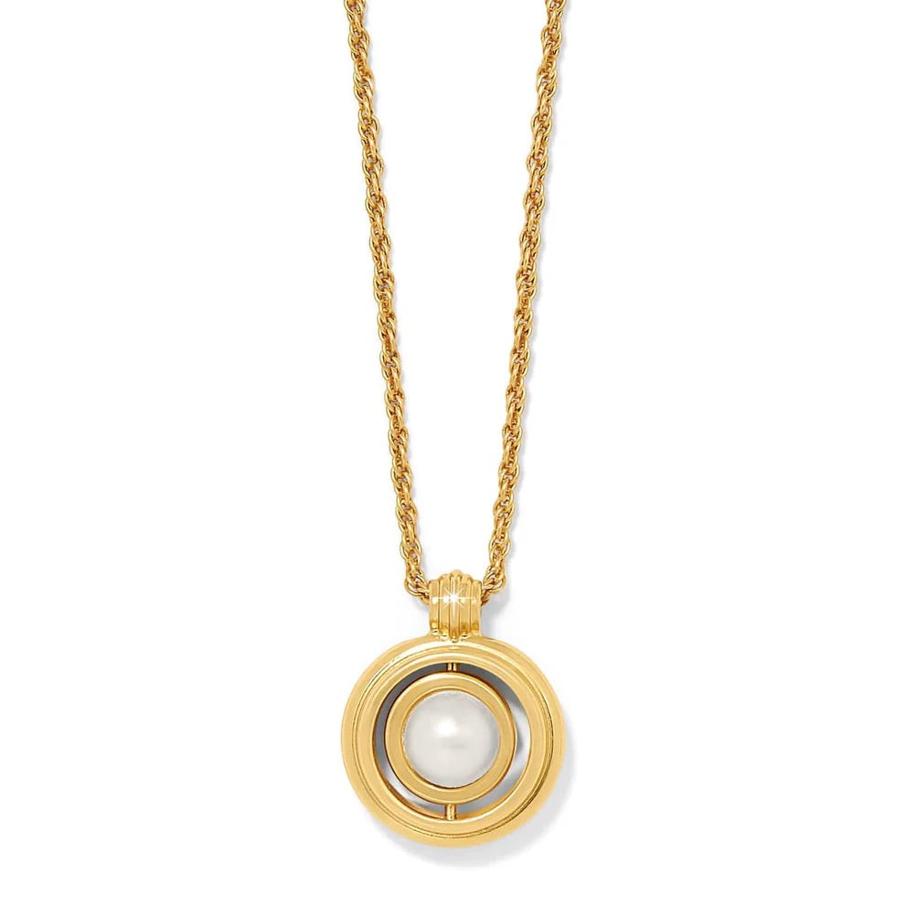 Ferrara Classic Pearl Reversible Gold Necklace JM7700