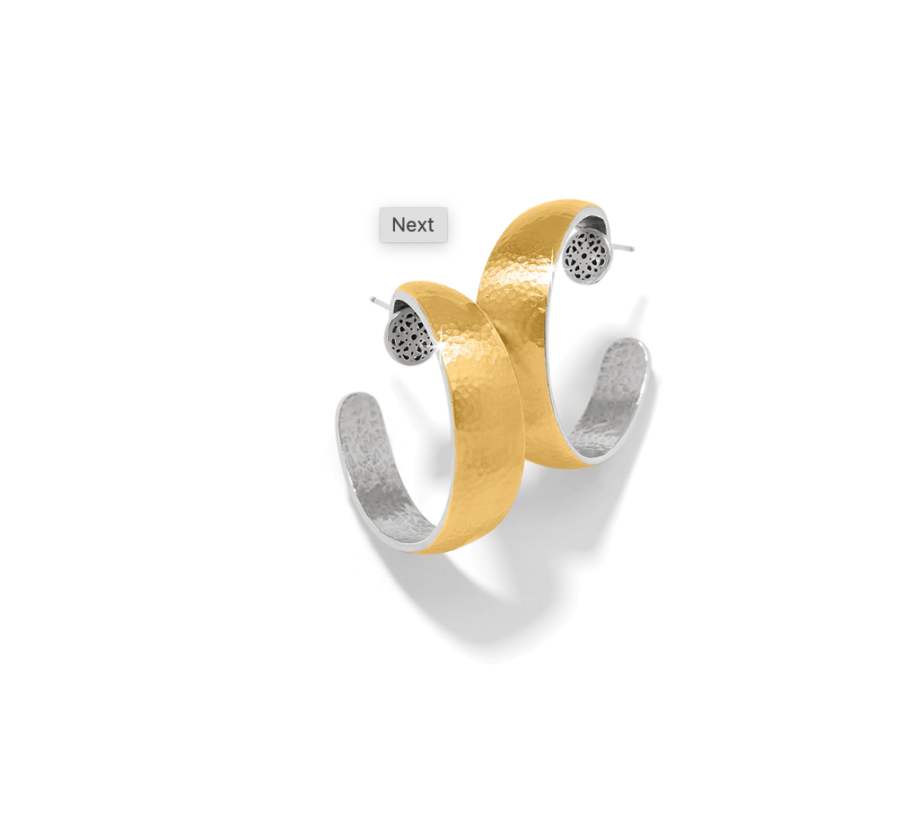 Ferrara Medium Two Tone Hoop JA0092 - She Chester