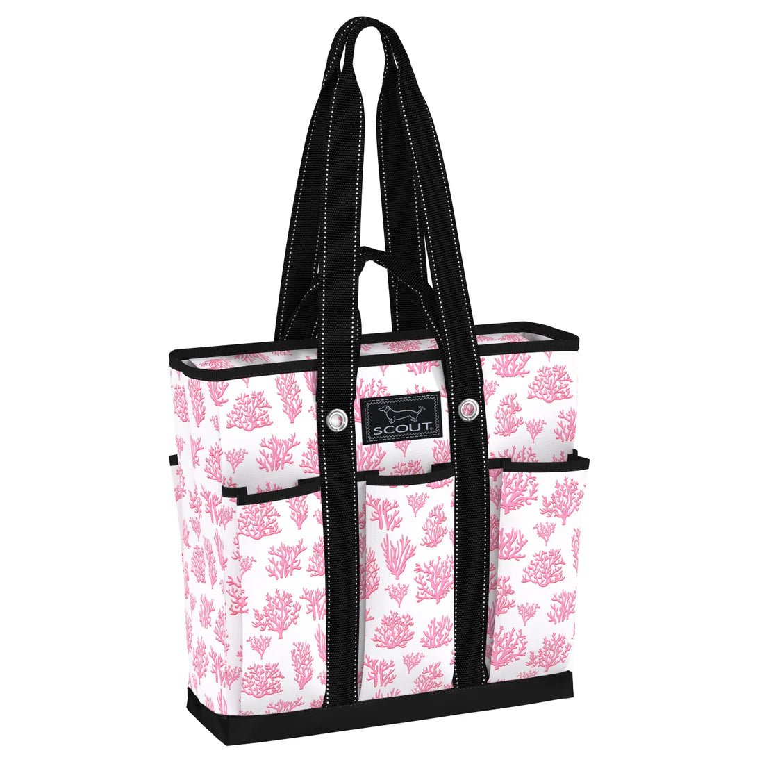 Floral Reef Pocket Rocket Pocket Tote Bag - She Chester