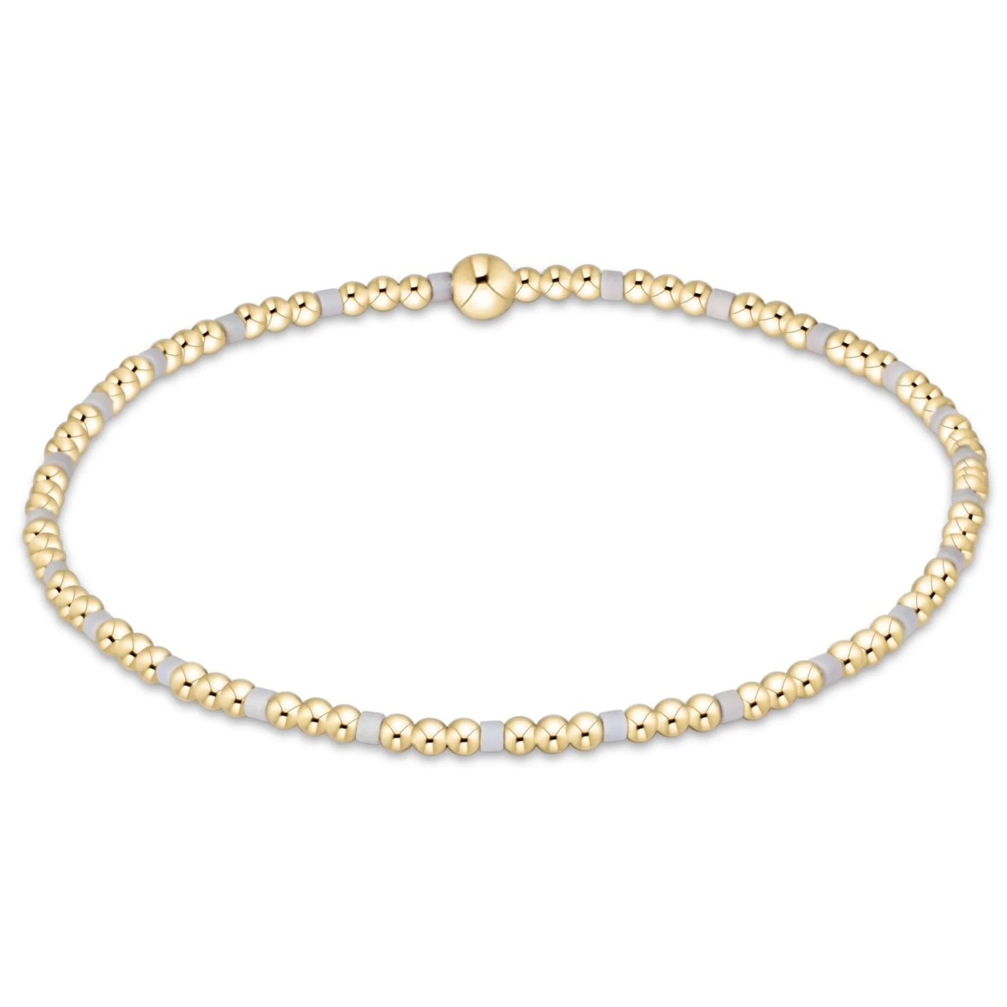 Gameday Hope Joy 2mm Bracelet Grey - She Chester