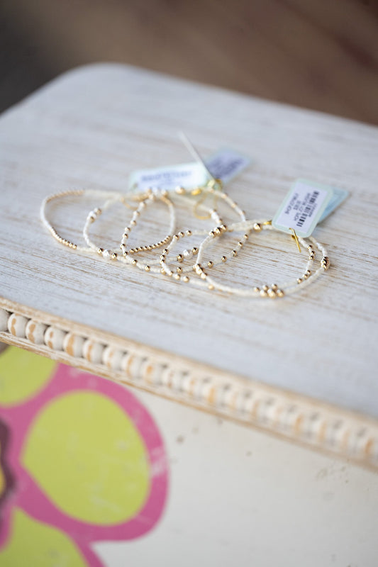 Hope Classic Milkshake Bracelet - Signature Cross Small Gold Charm - She Chester