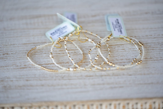Hope Classic Milkshake Bracelet - Signature Cross Small Gold Charm - She Chester