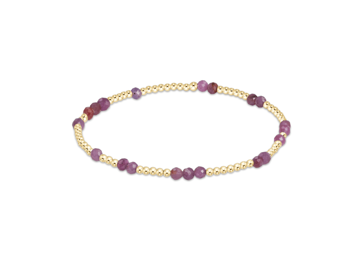 Hope Unwritten Ruby Gemstone Bracelet - She Chester