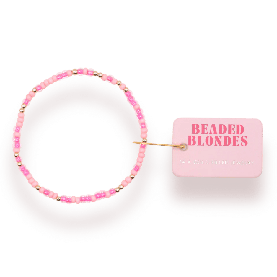 Hot Pink Sprinkle Bracelet Standard Size - She Chester