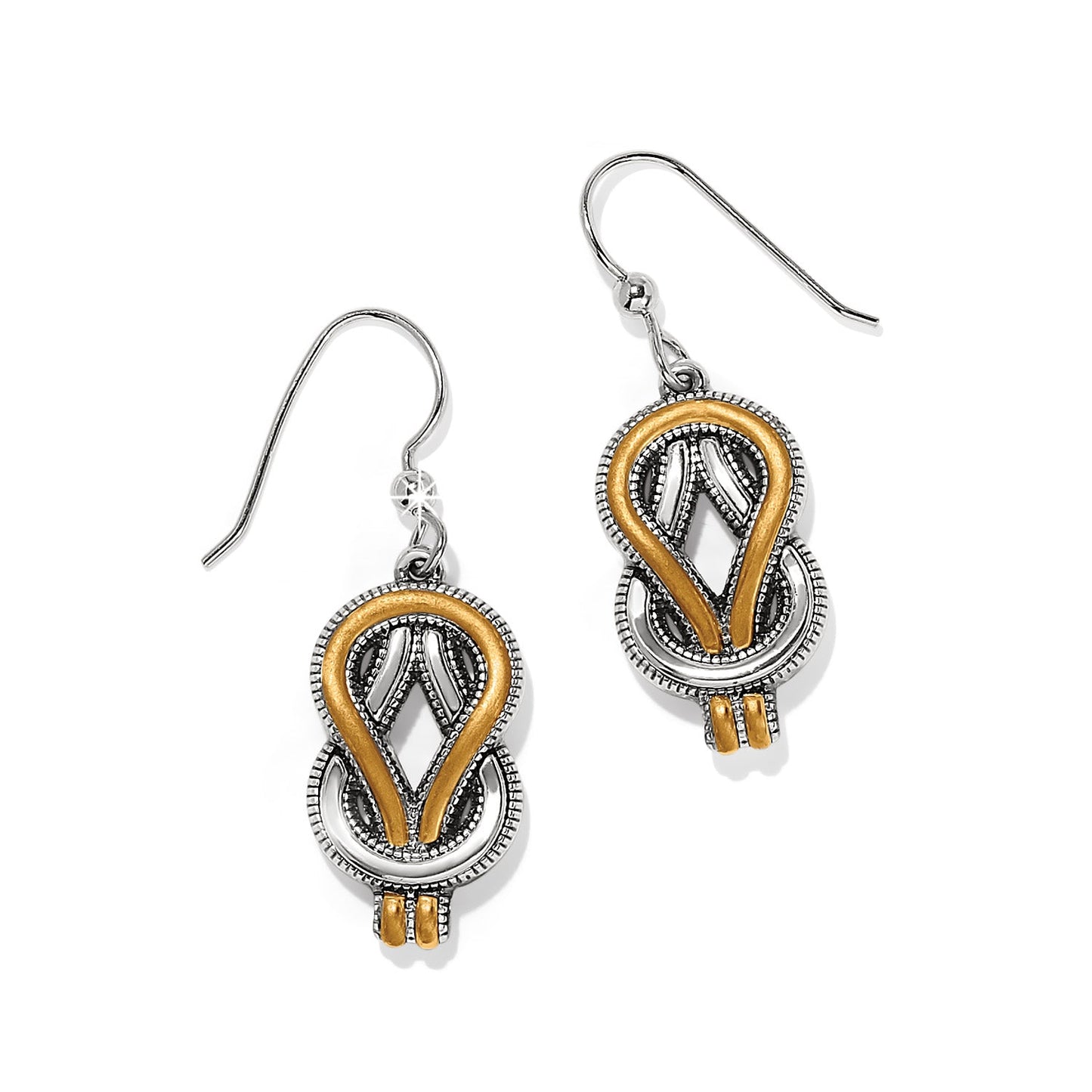 Interlok Harmony Two Tone French Wire Earrings JA9967 - She Chester