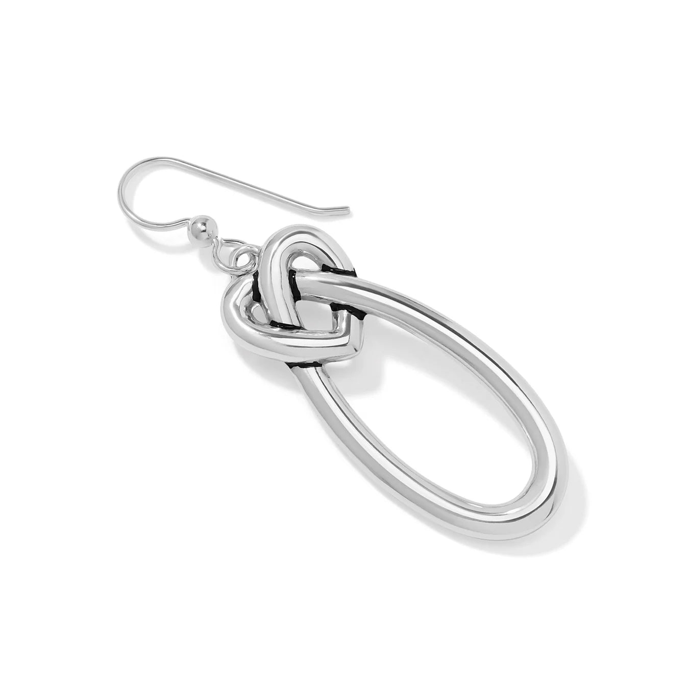 Interlok Linked Hearts Silver French Wire Earring JA0363