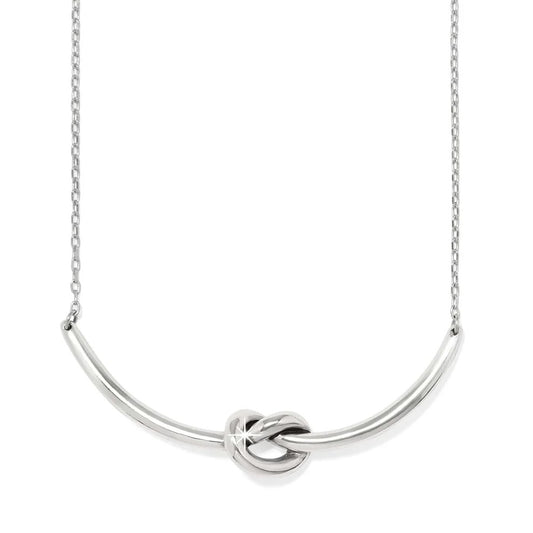 Interlok Single Knot Silver Necklace JM7717