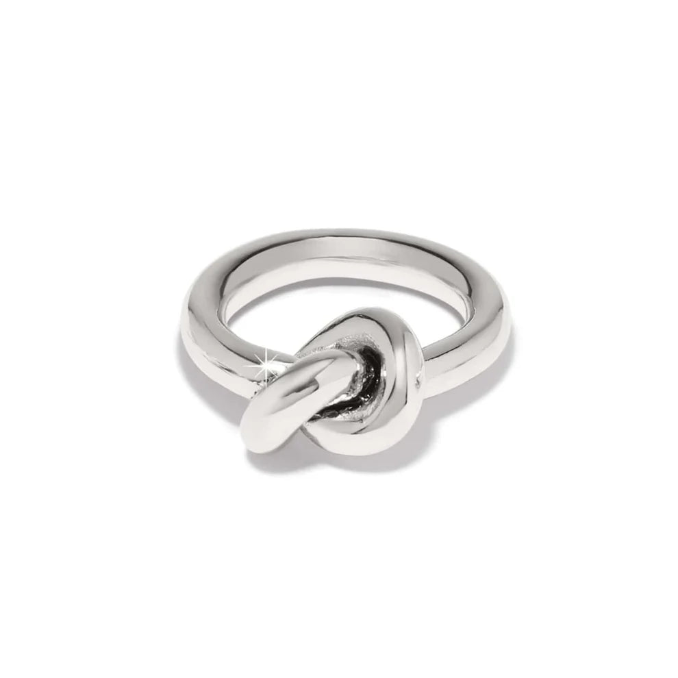 Interlok Single Knot Silver Ring J63280